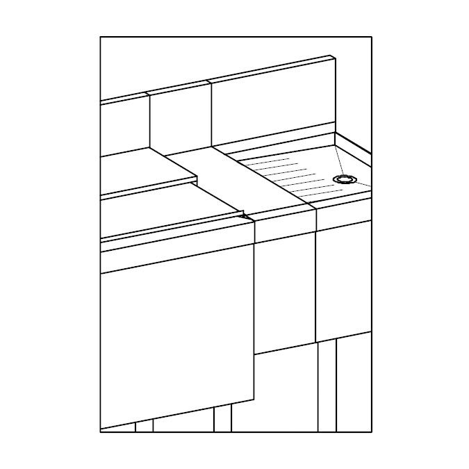 Perlick&reg; S/S 6" TSD Underbar Filler Section w/ Flat Top