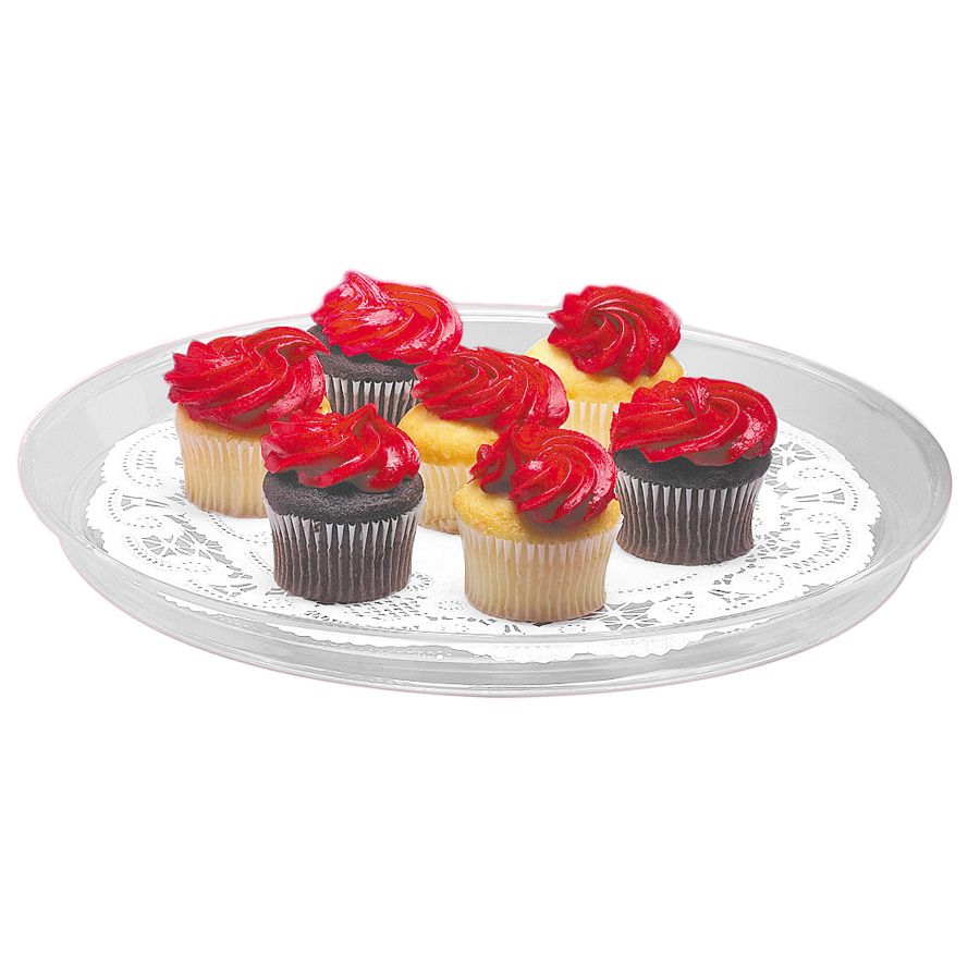 Cal-Mil&reg; 12" Round Clear Acrylic Economy Tray