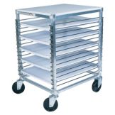 Win Holt&reg; Wire Pan Rack Cart w/ Cutting Board Top