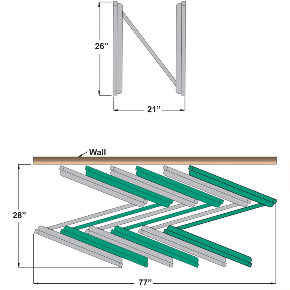 Win-Holt&reg; Aluminum Nesting Bun Pan Rack