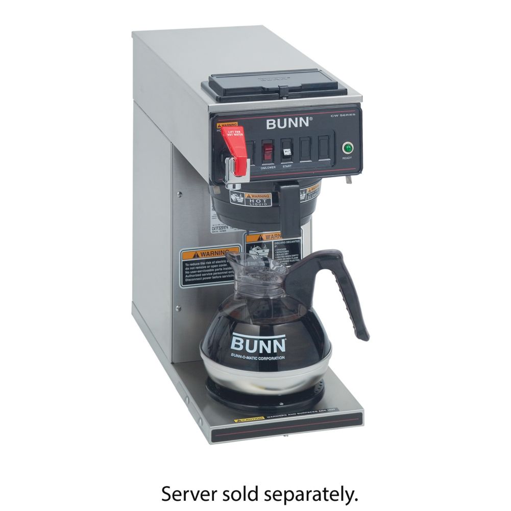 BUNN&reg; CWTF15-1 S/S 12-cup Automatic Coffee Brewer with 1L Warmer