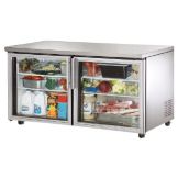 True&reg; ADA Compliant 15.5 CF Glass Door Undercounter Refrigerator