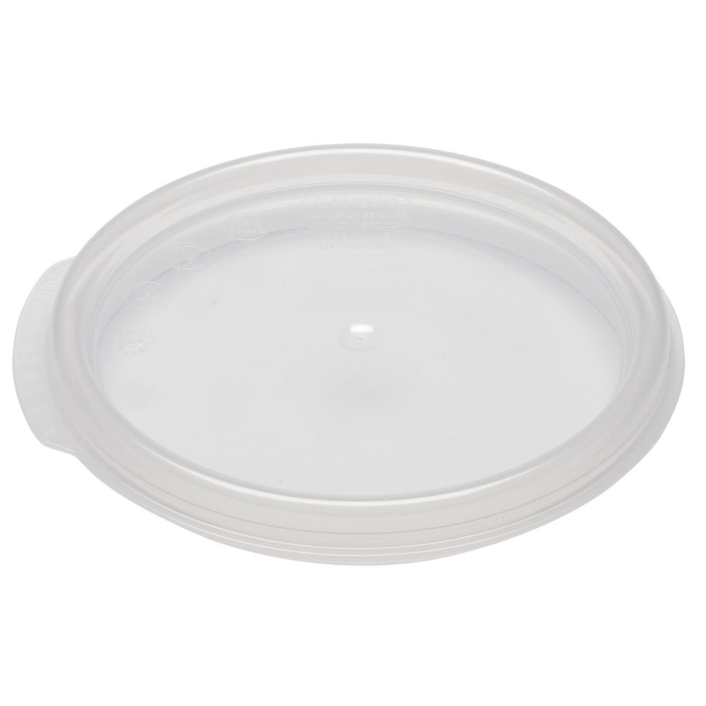 Cambro&reg; Clear Seal Cover for Camwear 1 Qt Round Storage Container