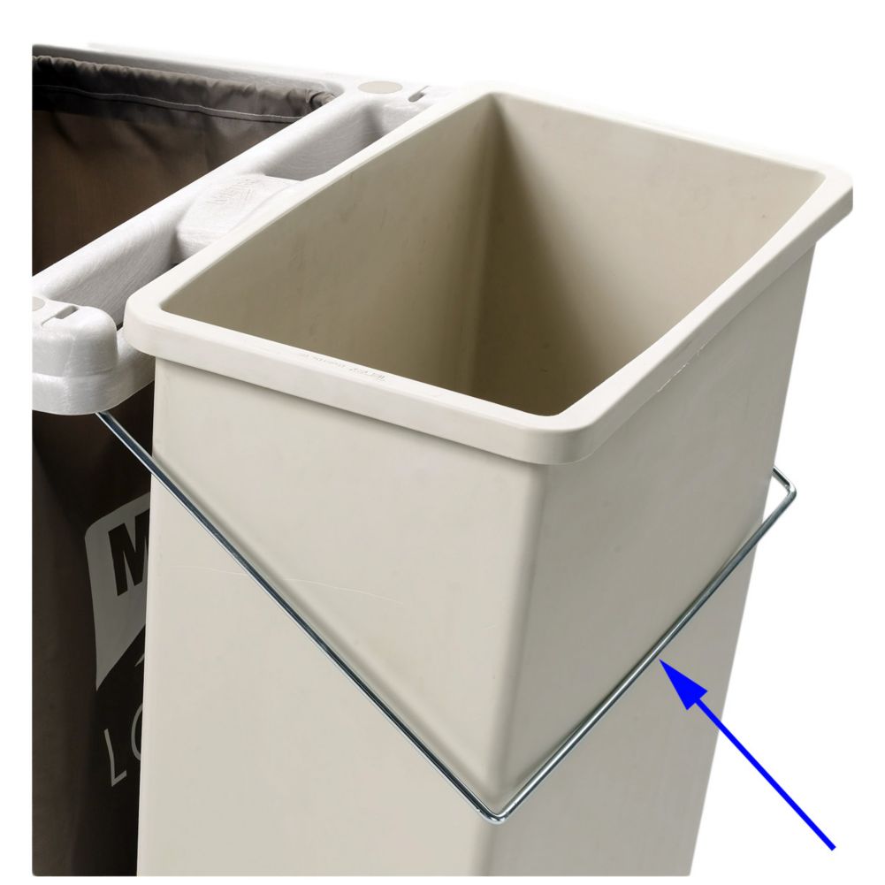 Metro&reg; Waste Can Holder f/ Lodgix&trade; Std. Height Storage Cart
