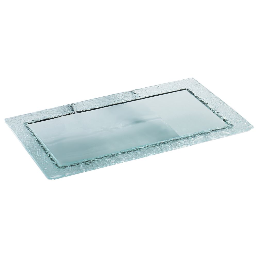 Cal-Mil&reg; 12" x 20" Rectangle Faux Glass Platter