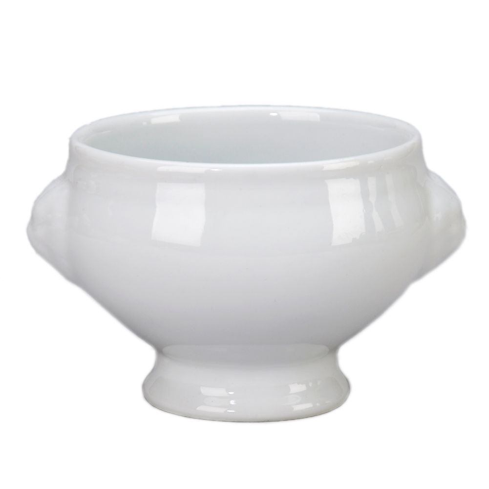 Vertex&reg; Market Buffet Collection White 14 Oz Lion Head Soup Tureen