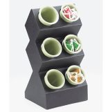 Cal-Mil&reg; 6 Hole Spacesaver Silverware Display