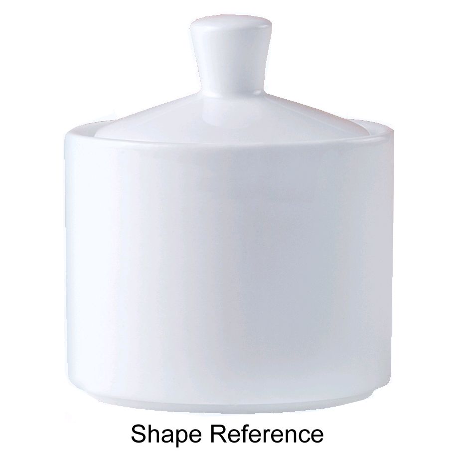 Steelite Distinction Ambassador Hunter Green White Sugar Bowl with Lid