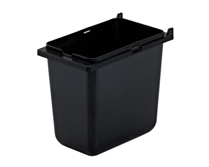 Server 1/9-Size Black Plastic Jar, 6" Deep, 87203