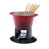 Le Creuset&reg; of America 8 Piece Cherry Red 1.75 Qt Fondue Set