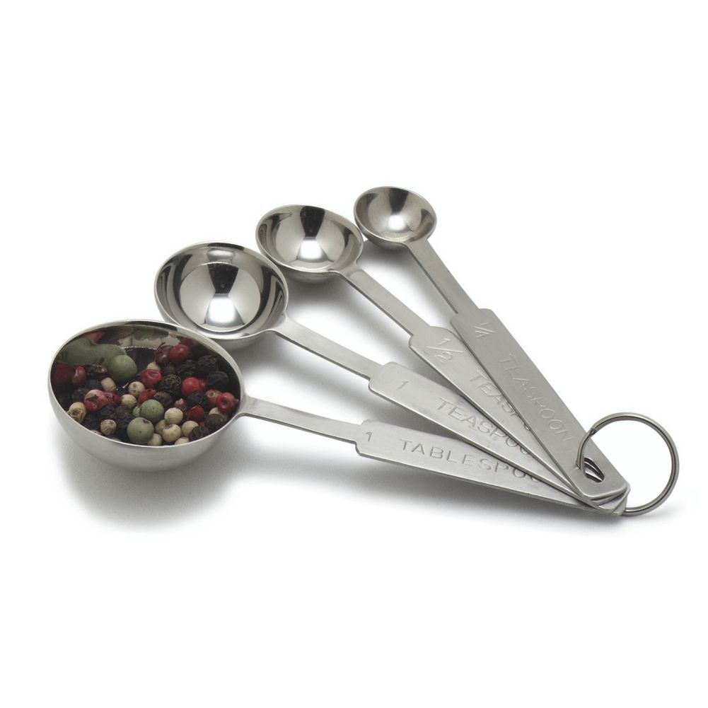 Chef Series Heavyweight 4 Piece S/S Measuring Spoon Set
