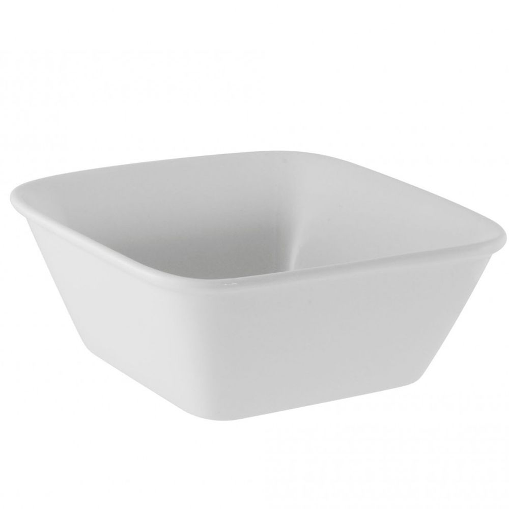 Ten Strawberry Street Whittier White 12 Oz Rimless Square Bowl