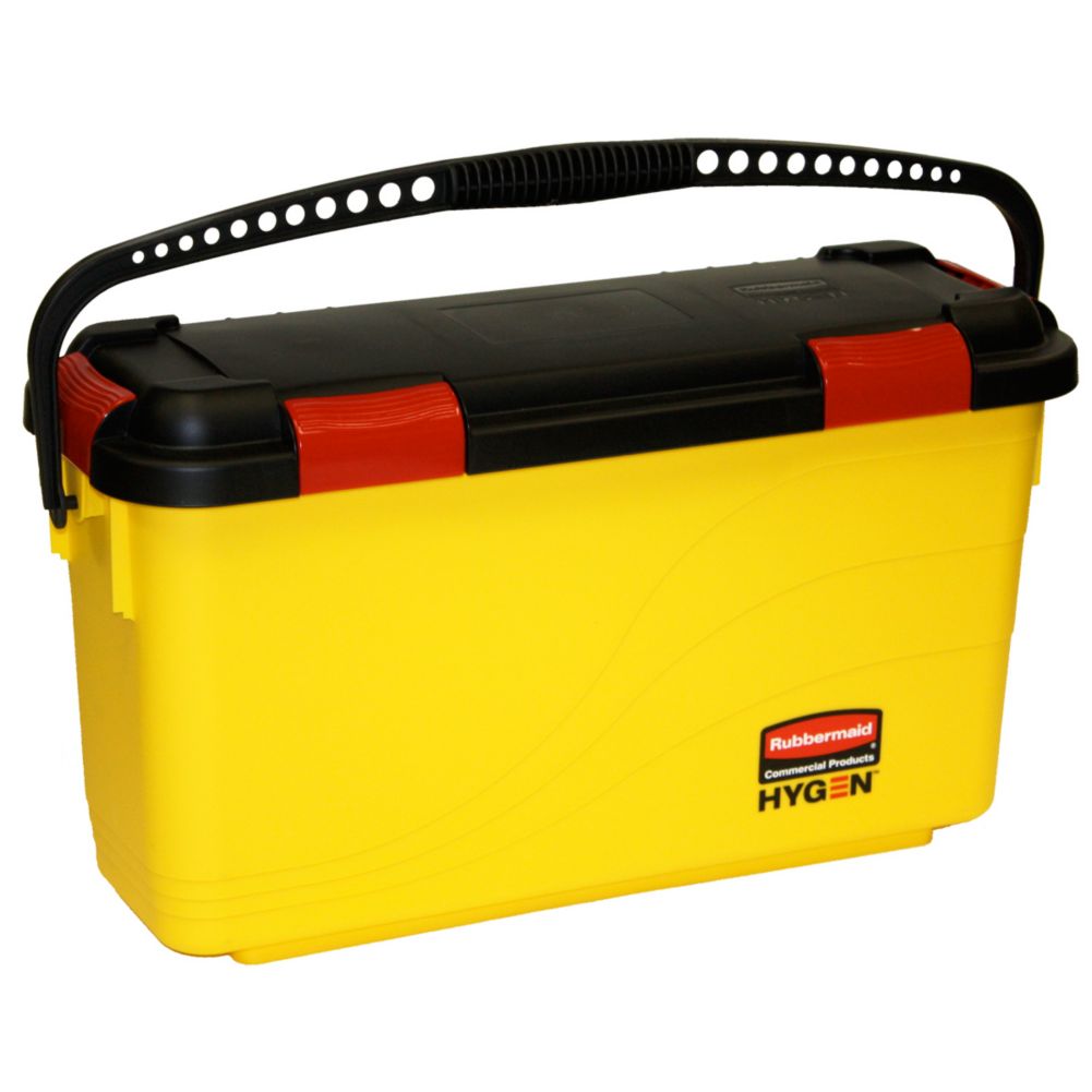 Rubbermaid HYGEN&trade; Yellow 20-Pad Charging Bucket