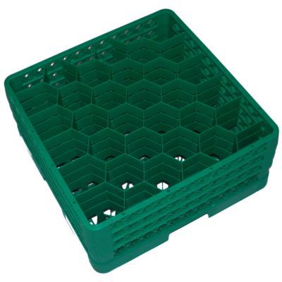 Traex&reg; Green 30 Compartment 3 Hexagon Extender Glass Rack