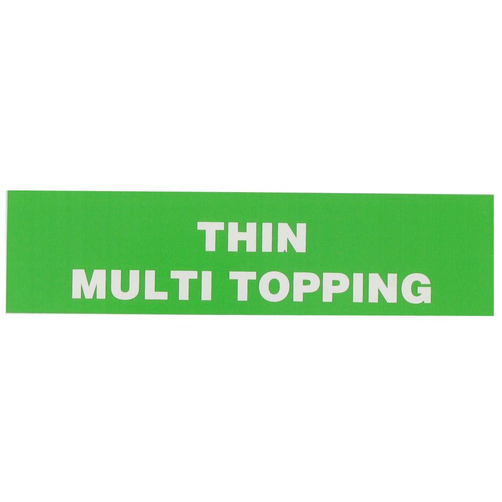 Vollrath Thin Multi Topping Label Oven Tag