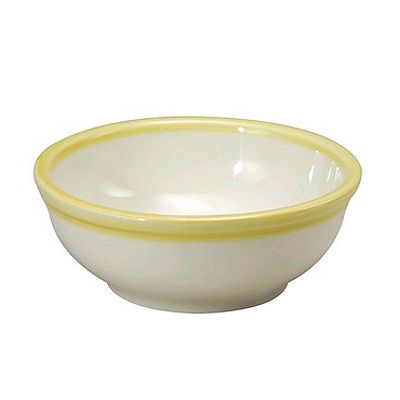 Oneida&reg; Jubilee&trade; 11 Oz. Ivory / Canary Yellow Nappie Bowl
