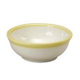 Oneida&reg; Jubilee&trade; 11 Oz. Ivory / Canary Yellow Nappie Bowl