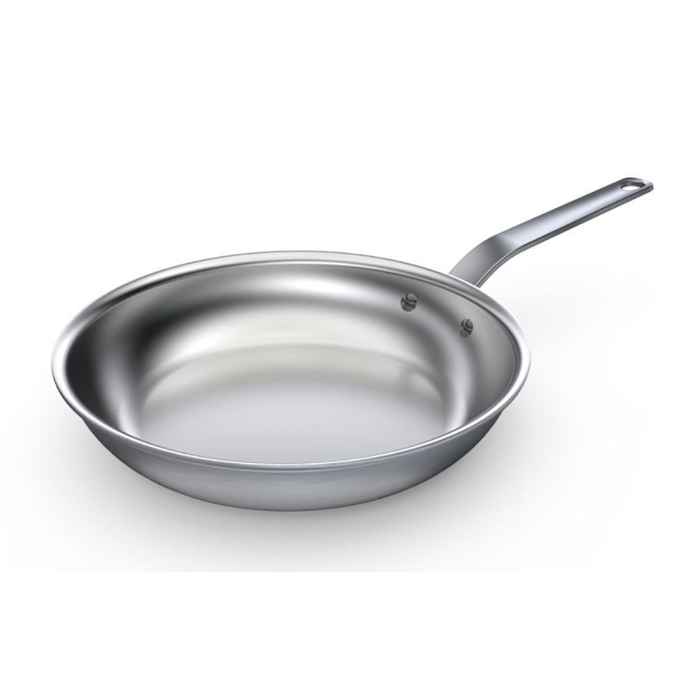 Wear-Ever Nat. Finish Alum. 10" Fry Pan w/ Trivent Plated Hndl.