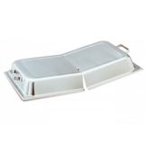 Vollrath Full Size S/S Hinged Dome Cover w/ Handles
