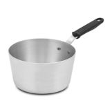 Tapered Nat. Finish Aluminum 4.5 qt Sauce Pan w/ TriVent&trade; Handle