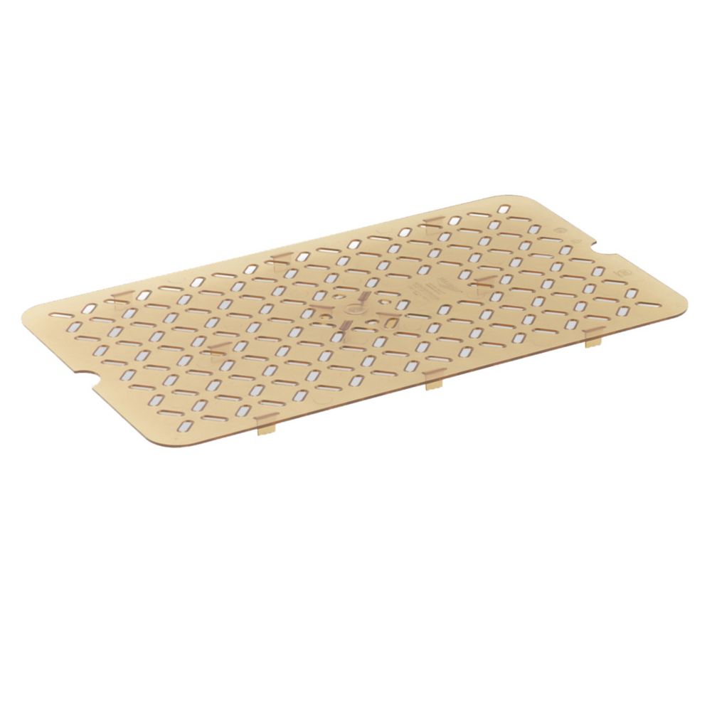 Super Pan III Half Size High Temp Plastic False Bottom, Amber
