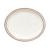 Tuxton&reg; Bahamas 13-3/4" x 11-1/4" Eggshell Oval Platter