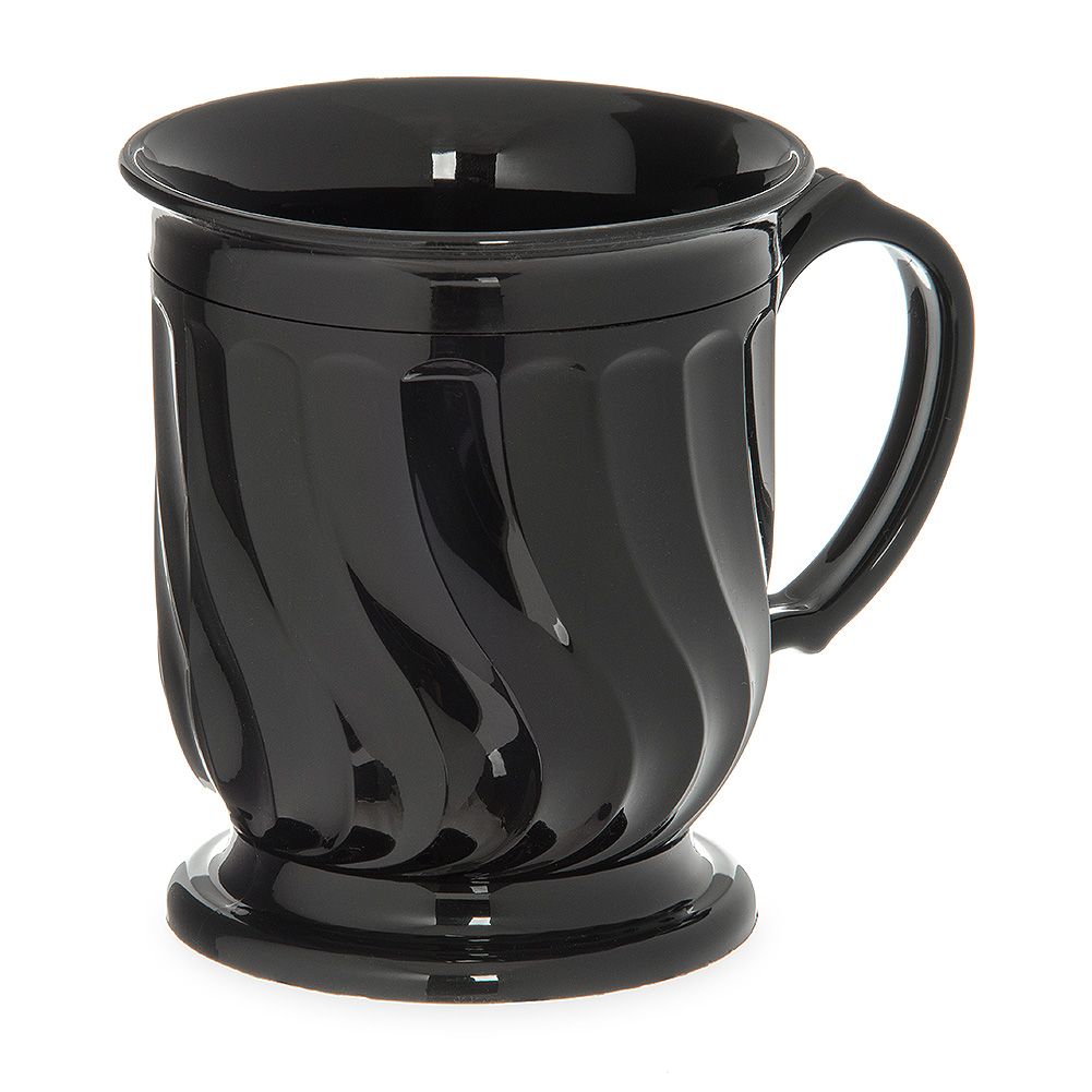 Dinex&reg; Turnbury&reg; Black Onyx Pedestal Base 8 Oz Insulated Mug