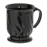 Dinex&reg; Turnbury&reg; Black Onyx Pedestal Base 8 Oz Insulated Mug