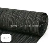 Front Of The House&reg; Black 11" x 14" Tweed Placemat