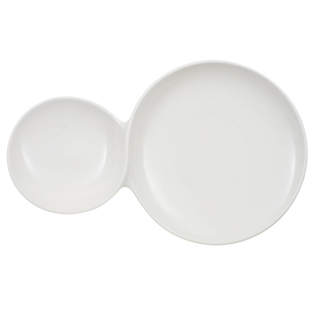 Flow Two In One Saucer, 18-1/2" x 11-1/2"