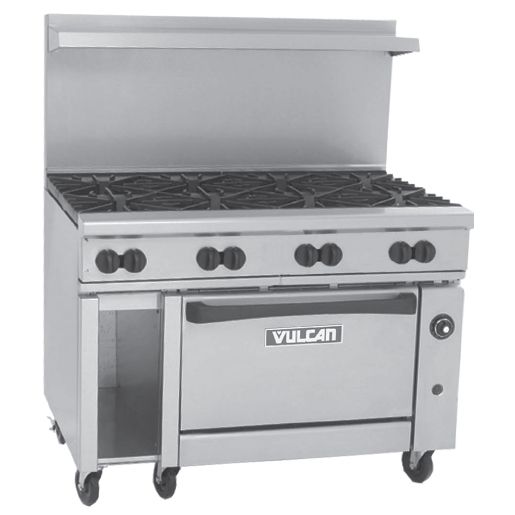 Vulcan Hart S/S 48" Endurance Gas Restaurant Range w/ 8 Burners