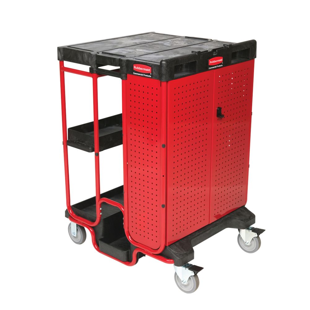 Rubbermaid&reg; Ladder Cart with Cabinet