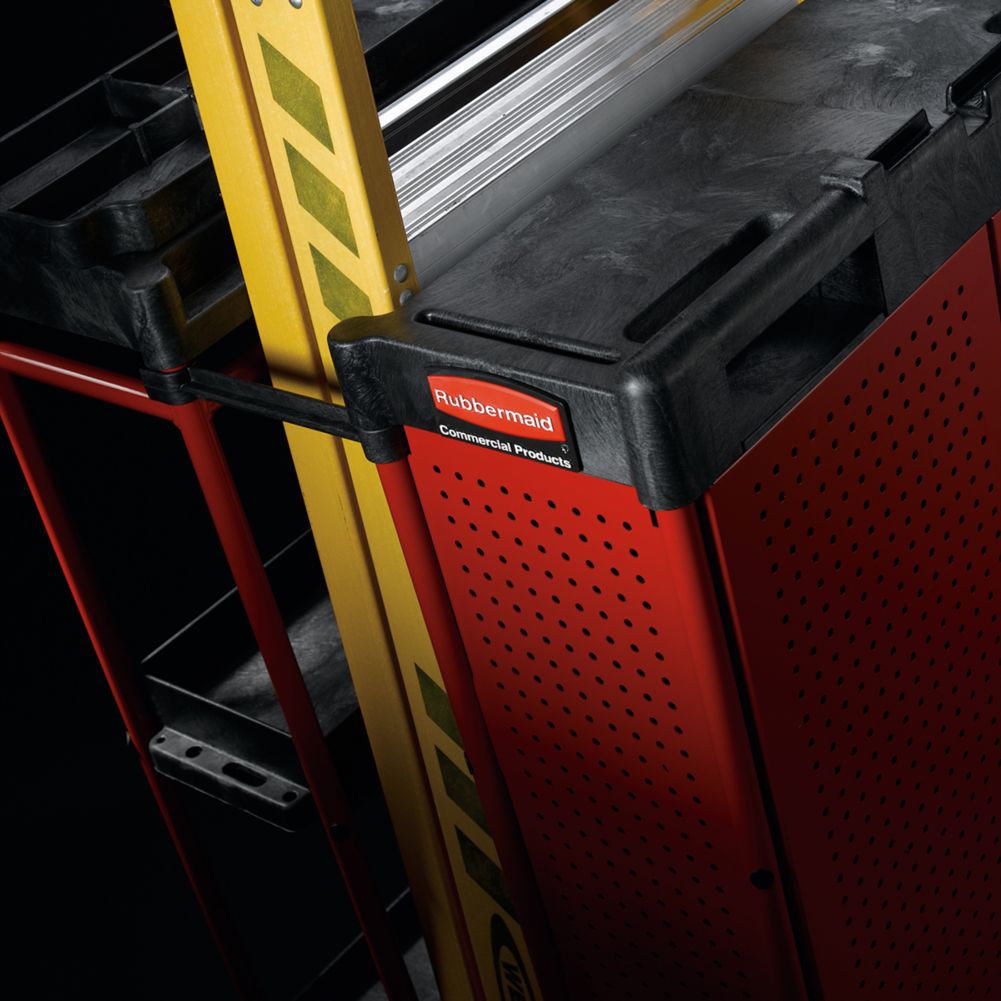 Rubbermaid&reg; Ladder Cart with Cabinet