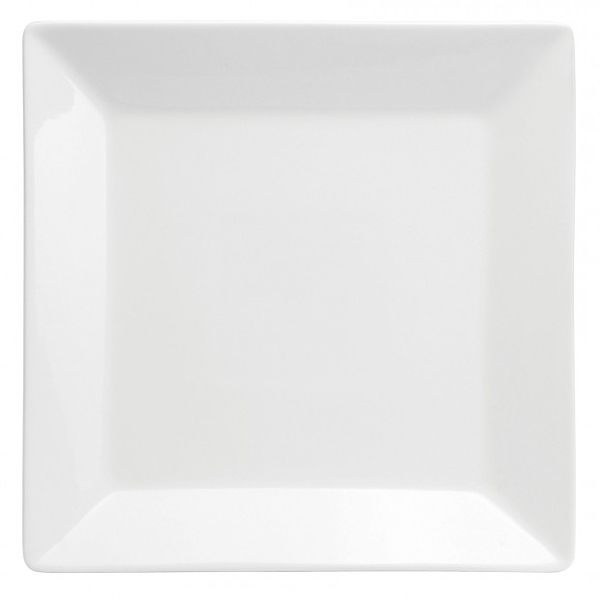 Oneida&reg; 9-7/8" Square Porcelain White Plate