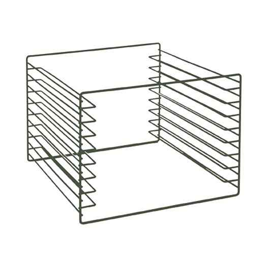 Focus Foodservice Green Epoxy Finish Tray Slide Module for 8 Trays