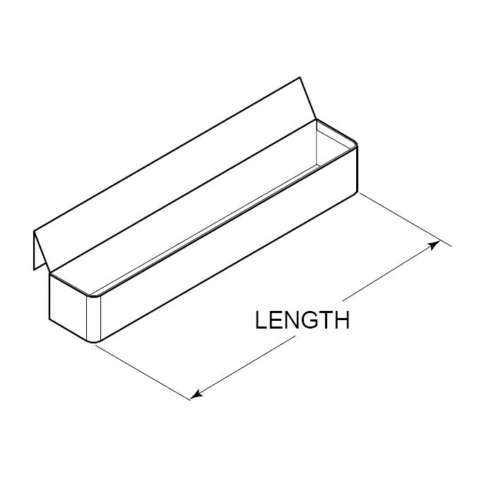 Perlick&reg; 30" Hang On Single Bottle Rail