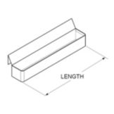 Perlick&reg; 30" Hang On Single Bottle Rail