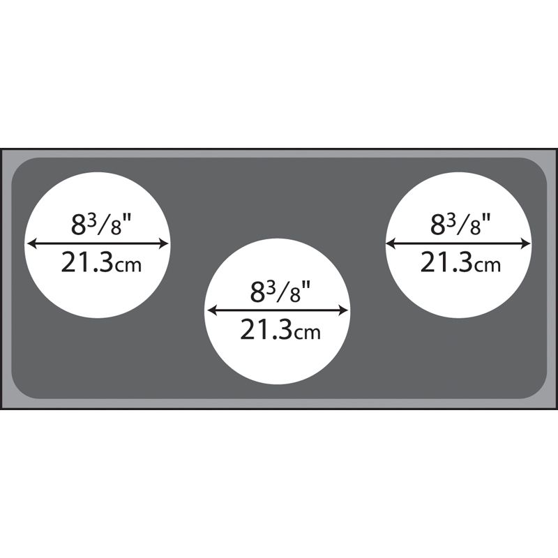 Vollrath 3-Hole S/S Adapter Plate for 4/3 Rethermalizer