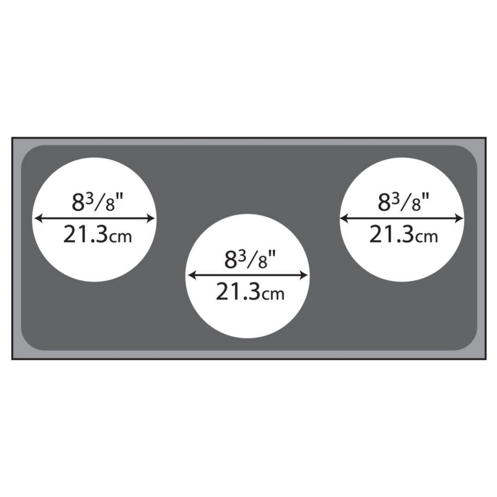 Vollrath 3-Hole S/S Adapter Plate for 4/3 Rethermalizer