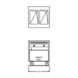 Randell&reg; Ranserve Enclosed Cabinet 2 Well Hot Food Table