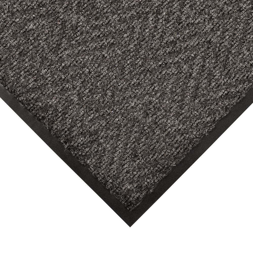 NoTrax&reg; Chevron 3' x 5' Charcoal Indoor / Outdoor Floor Mat