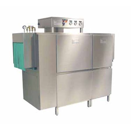 Meiko Single Tank Steam Rack Conveyor Dishwasher w/ Tall Hood