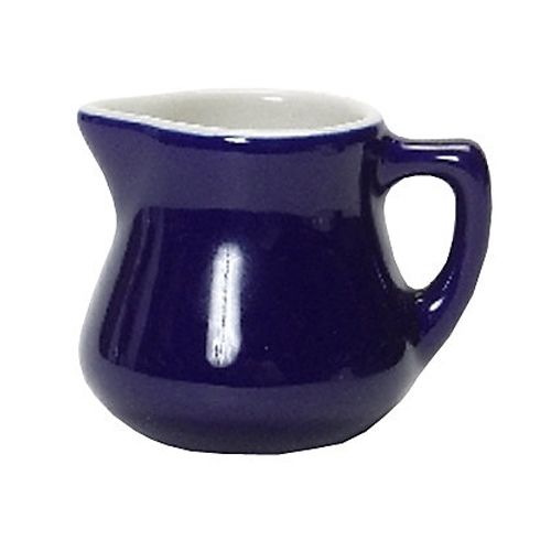 Tuxton&reg; 3.5 Oz. Cobalt/Eggshell Creamer