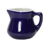 Tuxton&reg; 3.5 Oz. Cobalt/Eggshell Creamer