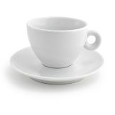 Front Of The House&reg; White Porcelain 6 Oz Milano Cup And Saucer