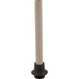 Plastic Overflow Tube W/Dual Rubber Seals, Fits 1" Inner Drain