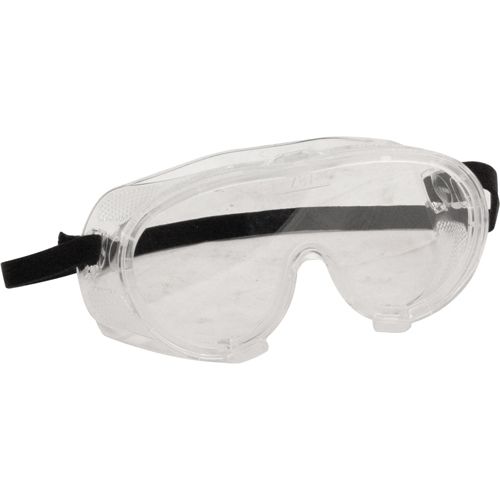Flexible Safety Vented Goggles, One Size Fits All