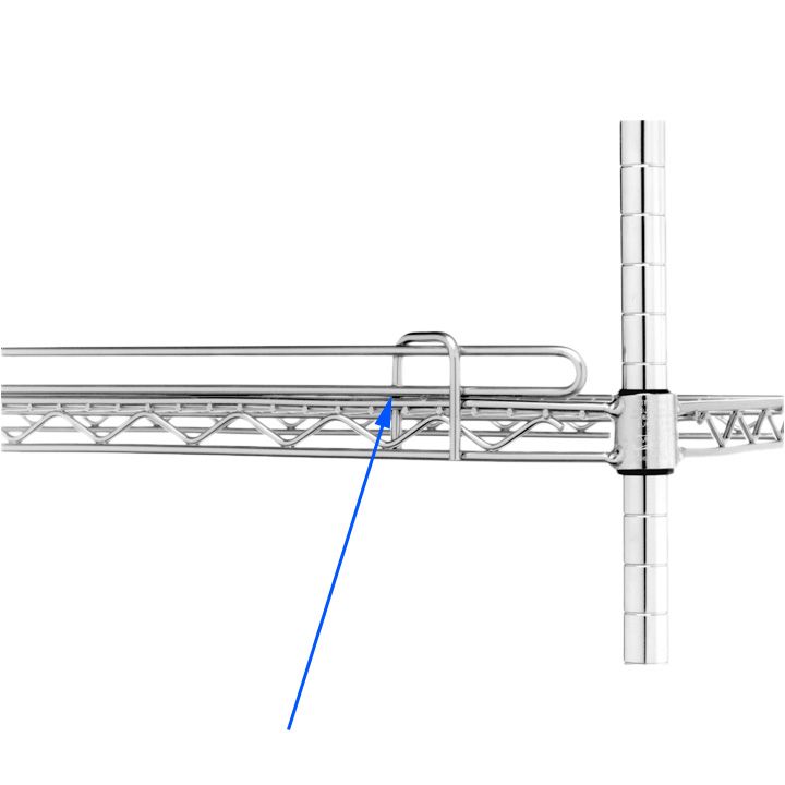 Metro&reg; Super Erecta&reg; 1 x 21" Chrome Shelf Ledge