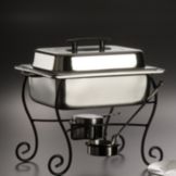 American Metalcraft Ornate Wrought Iron Chafer Frame w/ Side Handles