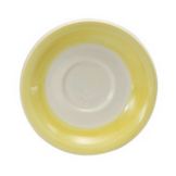 Oneida&reg; Jubilee&trade; 5-1/2" Ivory / Canary Yellow Saucer